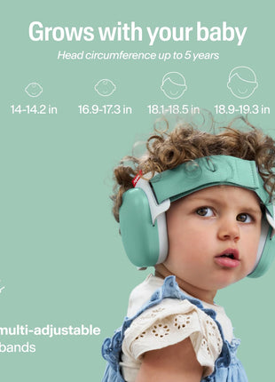 Alpine Muffy Baby Ear Muffs Noise Protection | Toddler Ear Protection | 3-48 Months | 24dB | Baby Hearing Protection | Noise Reduction | Adjustable Headband | Baby Essentials New Mom Gifts