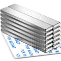 DIYMAG Powerful Neodymium Bar Magnets, Heavy Duty Magnets with Double-Sided Adhesive, Rare Earth Magnet Perfect for Fridge, DIY, Garage, Kitchen, Science, Craft, Office-60x10x3mm, 12 Pack