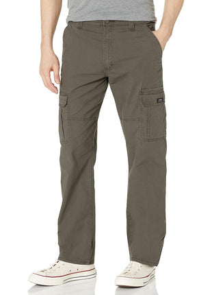 Wrangler Authentics Men's Relaxed Fit Stretch Cargo Pant, Black, 32W x 32L