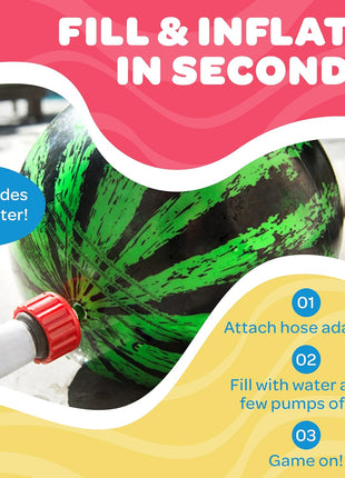 Watermelon Ball – Cool Underwater Pool Toy for Teen Boys, Girls, Men & Women. Great Gifts for Swimming, Diving & Backyard Games. Best for Birthday Presents, Spring Vacation & Summer Family Fun.
