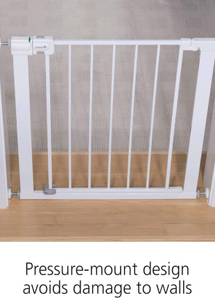 Safety 1st Easy Install Walk Thru Baby Gate for Doorway With Door, Dog Gates, Fits 29"-38", Easy Install 28" Tall, White