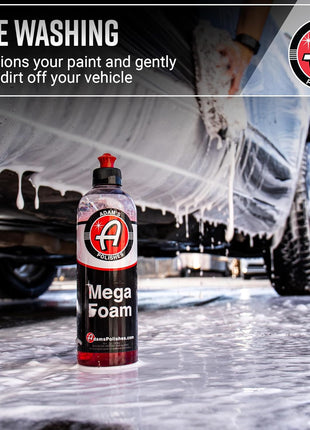Adam's Mega Foam Car Wash Soap (Gallon) – pH Neutral, Ultra Concentrated for Foam Cannon, Foaming Spray Gun, or Bucket – Safe for Wax, Sealants & Ceramic Coating – High Suds Car Cleaner