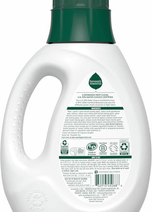 Seventh Generation Liquid Laundry Detergent, Fresh Lavender Scent, 30 Loads, Fights Stains, 45 Fl Oz