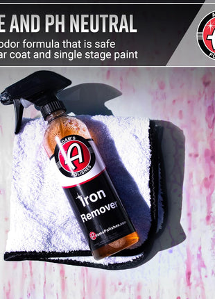 Adam's Iron Remover (16oz) - Iron Out Fallout & Stop Rust Remover Spray for Car Detailing Removes Iron Particles in Auto Paint, Wheels, Motorcycle, RV & Boat - Use Before Clay Bar, Wax or Car Wash