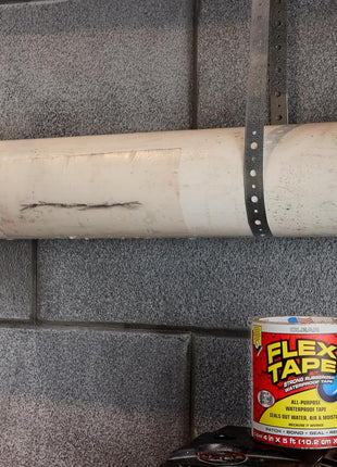 Flex Tape, Original Thick Flexible Rubberized Waterproof Tape - Seal and Patch Leaks, Works Underwater, Indoor Outdoor - Home RV Roof Plumbing and Pool Repairs, Clear, 4 in x 5 ft, Pack of 1