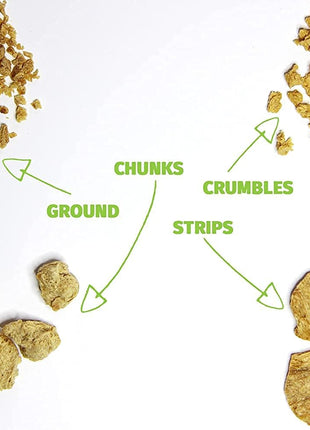 Plant Basics - Hearty Plant Protein - Unflavored Chunks, 1 lb, Non-GMO, Gluten Free, Low Fat, Low Sodium, Vegan, Meat Substitute