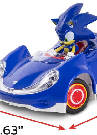 NKOK Sonic & Sega All-Stars Racing RC Car 1:28 Scale 2.4GHz, Ages 6+ | Officially licensed Sega Sonic the Hedgehog - 6.5" compact design - rubber tires - up to 150 ft range - ages 6+