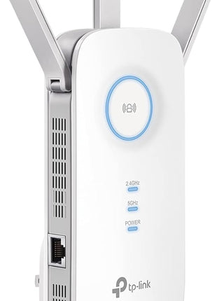 TP-Link AC1900 WiFi Range Extender RE550 | Dual-Band Wireless Repeater Amplifier w/Gigabit Ethernet Port | Up to 2200 Sq. Ft., 32 Devices | Internet Signal Booster | APP Setup | EasyMesh Compatible