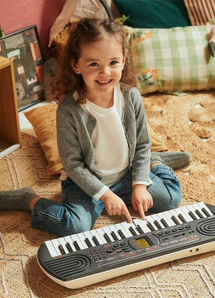 Casio Casiotone SA-81 – Compact Keyboard with 100 Tones & 50 Rhythms | Fun for Beginners | Great for Music Practice and Learning | 44 Mini Keys, 100 Built-in Tones, 32-Note Polyphony, 10 Songs, AC or 6×aa Power, Headphone Jack