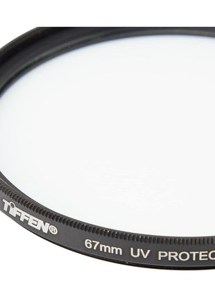 Tiffen 67mm UV Protector Filter 67mm Lens Filter Impact & Scratch Resistant | Ultra Slim Lens filter | Clear Optical Glass | Reduces the Bluish cast of Daylight | Reduces UV light transmission