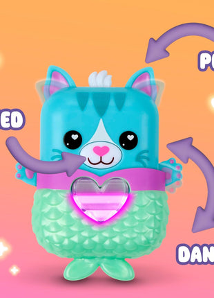 Nano-MALS Pawtricia The Blue Kitty, Electronic Pet Cat, 70+ Responses, Easter Basket Stuffers, Interactive Fidget Toys for Girls & Boys Ages 5+