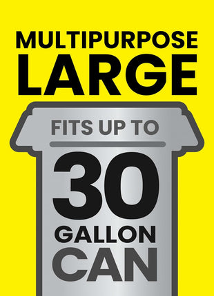 Glad Large 30 Gallon Trash Bags, Unscented Heavy Duty Garbage Bags, Forceflex with Drawstring, 50 Count (Packaging May Vary)