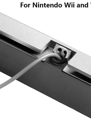 Aokin Sensor Bar for Wii, Replacement Wired Infrared Ray Sensor Bar for Nintendo Wii and Wii U Console, includes Clear Stand