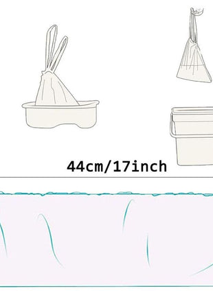 100 Pack Potty Chair Liners Disposable,Drawstring Training Toilet Seat Liner Bags Cleaning Bag for Kids Toddlers Outdoors Travel