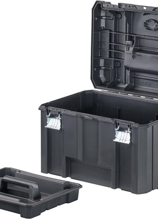 DEWALT TSTAK Tool Box, Extra Large Design, Removable Tray for Easy Access to Tools, Water and Debris Resistant (DWST17806)