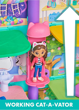 Gabby's Dollhouse, Purrfect Dollhouse with 15 Pieces Including Toy Figures, Furniture, Accessories and Sounds, Kids Toys for Ages 3 and up
