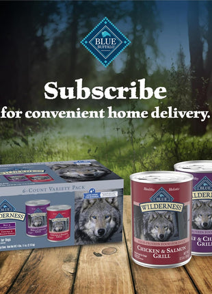 Blue Buffalo Wilderness High Protein Beef and Chicken & Salmon and Chicken Wet Dog Food Variety Pack for Adult Dogs,Grain-Free,12.5 oz Cans,(Pack of 12)