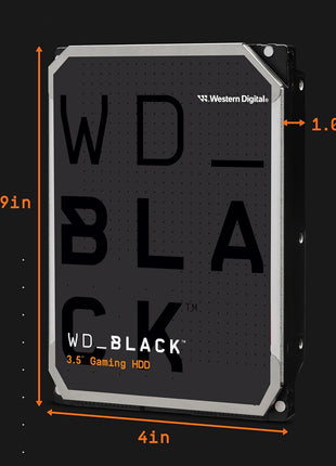 Western Digital 4TB WD Black Gaming Internal Hard Drive HDD - 7200 RPM, SATA 6 Gb/s, 256 MB Cache, 3.5 inch - WD4006FZBX