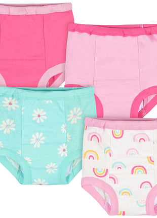 Gerber Baby Girls Infant Toddler 4-Pack Potty Training Pants Underwear