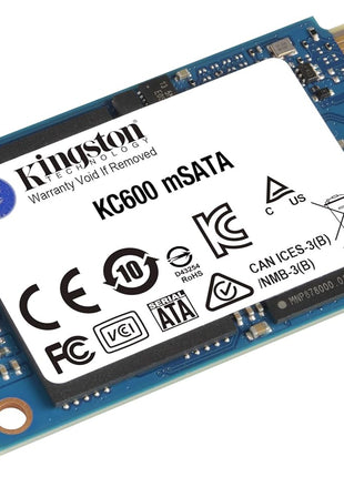 Kingston 256G KC600 SATA3 mSATA SSD | SKC600MS/256G