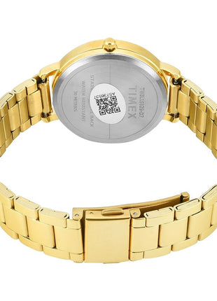 TIMEX Champagne Round Dial Analog Women's Watch - TWEL15829