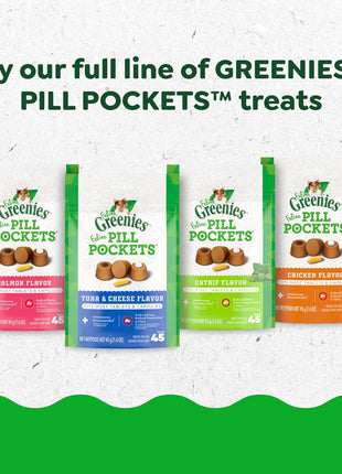 Greenies Feline Pill Pockets for Cats Natural Soft Cat Treats, Chicken Flavor, 3 oz. Pouch (85 Treats)