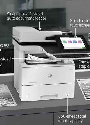 HP LaserJet Enterprise MFP M528c Monochrome All-in-One Printer with Built-in Ethernet & 2-Sided Printing (1PV66A)