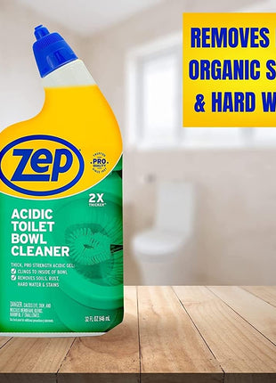 Zep Acidic Toilet Bowl Cleaner, 32 Oz