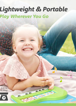 BEST LEARNING My First Piano Book - 20-Key Toy Piano for Kids Ages 3+ | Educational musical toy with 10 nursery rhymes and 6 instrument sounds; birthday gift for 3, 4, 5 year old girls and boys