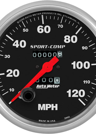 Auto Meter 3994 Sport-Comp In-Dash Mechanical Speedometer 5.000 in.