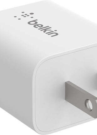 Belkin 20W Compact USB C Charger Block, Fast Charging for Travel | iPhone Charger Fast Charging, iPhone 17, Samsung Galaxy S25, Google Pixel 10, iPad, AirPods, Apple Watch