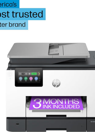 HP OfficeJet Pro 9135e Wireless All-in-One Color Inkjet Printer, Print, scan, copy, fax, ADF, Duplex printing best-for-office, 3 month Instant Ink trial included, AI-enabled (404M0A)
