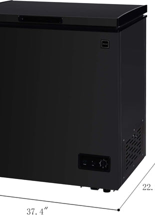 Arctic Chef, 7 Cu. Ft. Convertible Chest Freezer, Garage Ready Freezer or Refrigerator, Manual Defrost Chest Freezer with External Temperature Control, Removable Basket, Defrost Drain, Power Indicator