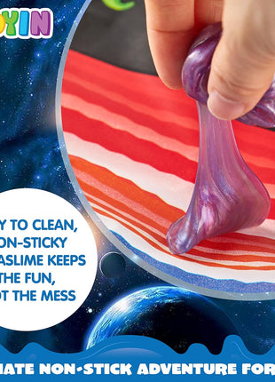 JOYIN Slime Party Favors, 36 Pack Galaxy Slime Ball- Stretchy, Non-Sticky, Mess-Free, Stress Relief, and Safe - Toys for Girls and Boys - Easter, Classroom Reward, Party Supplies, Valentines