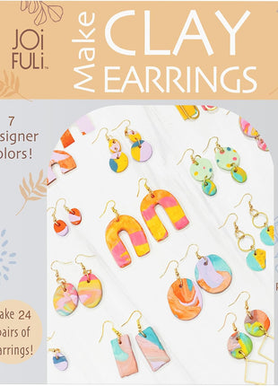 JOiFULi 132 Pc- Complete DIY Friendship Craft Set for Teens, Ages 12+ Aesthetic Polymer Clay Earring Jewelry Craft Making Set