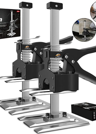 XClifes Labor Saving Arm Jack Handle 2 Pack, Construction Jack, Wall Tile Locator, Multi Function Height Adjustment Lifting Device, Door Panel Lifting Cabinet, Raised 6.69 in, Pair Dynamic Load 450 LB