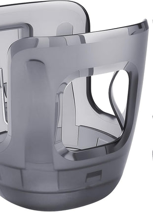 Stroller Cup Holder Fits for UPPAbaby Vista/Vista V2/Vista V3/Cruz/Cruz V2/Cruz V3/Minu/Minu V2/Minu V3/Minu Duo, Holds Different Drink Sizes, One-Hand Quick Install/Remove, Folds with Stroller