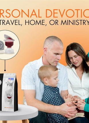The Miracle Meal Pre-Filled Premium Chalice Cup - Travel Pack - Bag of 25 with Wafer and 100% Concord Grape Juice