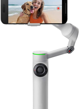 Insta360 Flow 2 Pro Grey- AI-Powered Smartphone Stabilizer, Auto Tracking Phone Gimbal, 200+ App Tracking with Apple DockKit, 3-Axis Stabilization, Built-in Tripod/Selfie Stick, Portable & Foldable