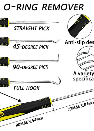 32 Size 1540 Pcs O Rings Assortment Kit Metric Nitrile Rubber Oring Set with 4 Pick for Automotive Faucet Pressure Washer Plumbing Air or Gas Repair OD 4mm-50mm