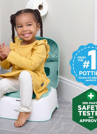 Ingenuity Prepare to Potty 3-in-1 System - Potty Training Toilet, Topper, Step Stool, Easy Setup, for Toddlers Ages 18 Months+
