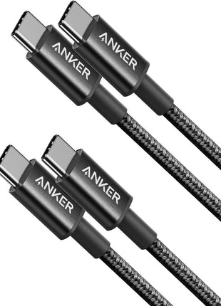 Anker USB C to USB C Cable, Type-C 60W Fast Charging Cable (6FT, 2Pack) for iPhone 16 Series, iPad mini 6 and More (Black)