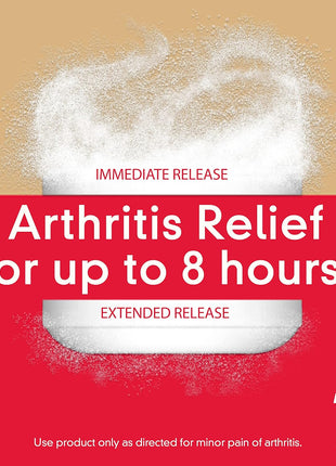 Tylenol 8 Hour Arthritis Pain Extended Fast, Strong Pain Relief Caplets, Acetaminophen 650 mg Each, Relieves Minor Arthritis and Joint Pain, Fever Reducer, Gentle on Stomach, 100 Count