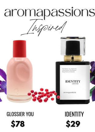 IDENTITY | Inspired by GLSSIER YOU | Pheromone Perfume for Men and Women | Extrait De Parfum | Long Lasting Dupe Clone Essential Oils Fragrance | Perfume De Hombre Mujer | (50 ml / 1.7 Fl Oz)