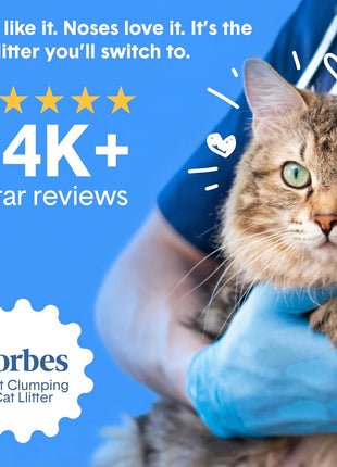 Boxie Probiotic Cat Litter, 40 Day Odor Control, Clumping Clay Kitty Litter, Odor Eliminating Probiotics, Dust-Free, No Fragrances No Fillers, 16 lb