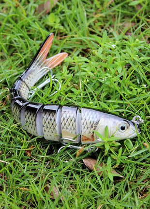 TRUSCEND Easy Catch Swimmax with BKK Hooks, Magic Noisy Wiggling and Vibrating Actions for More Bites, Lifelike Fishing Lures for Bass Trout Walleye Crappie, Strongest Dyneema Fiber Jointed Swimbaits