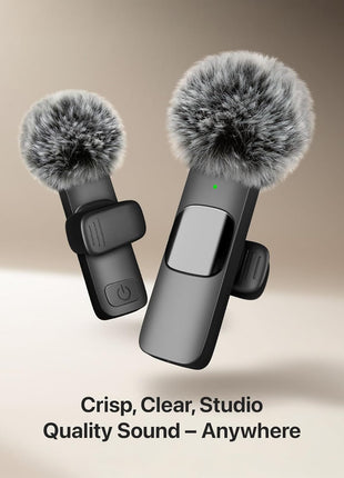 Mini Mic Pro (Latest Model – #1 Microphone for iPhone & Android, Wireless Mini Microphone, Clear Voice, Noise Cancelling, Lavalier Mic for TikTok, YouTube & Interviews