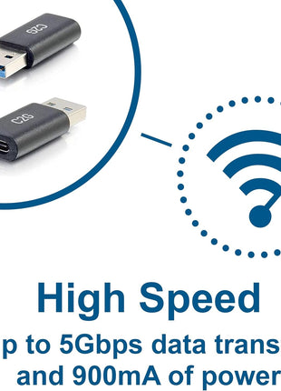 C2G 54427 5Gbps Female to USB-A Male SuperSpeed Adapter Converter, Black