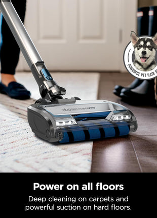 Shark IZ462H Vertex Ultra Lightweight Cordless Stick Vacuum with DuoClean PowerFins, Crevice, Pet Multi Tool, Anti Allergen, Brush, Removable Handheld, Flex, 60 min Runtime, Blue, MultiFLEx
