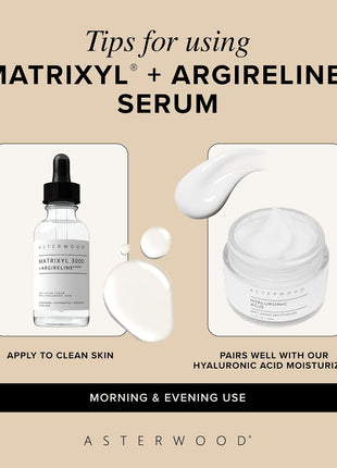 Asterwood Matrixyl 3000 & Argireline Peptide Serum with Hyaluronic Acid